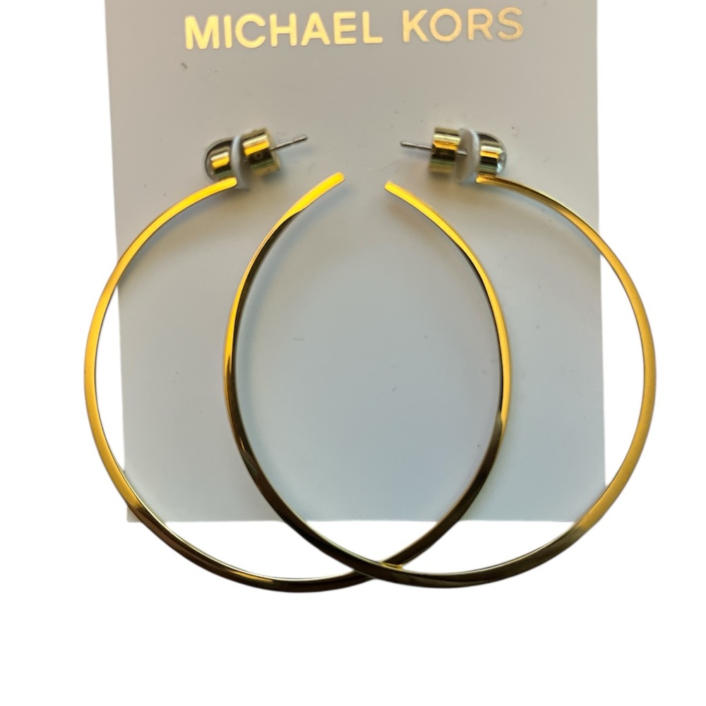 Michael Kors Gold Classic Hoop Earrings
